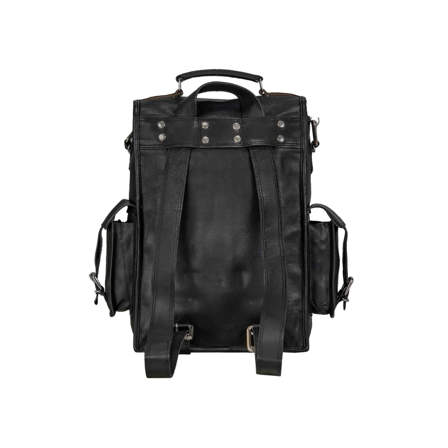 Olvri Convertible Goat Leather Backpack & Messenger