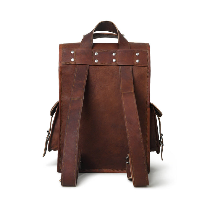 Convertible Goat Leather Backpack & Messenger