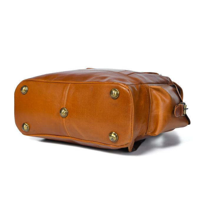 Earthen Leather Laptop Backpack