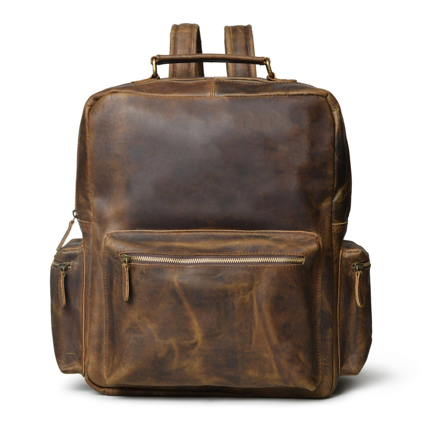 Handcrafted buffalo leather backpack