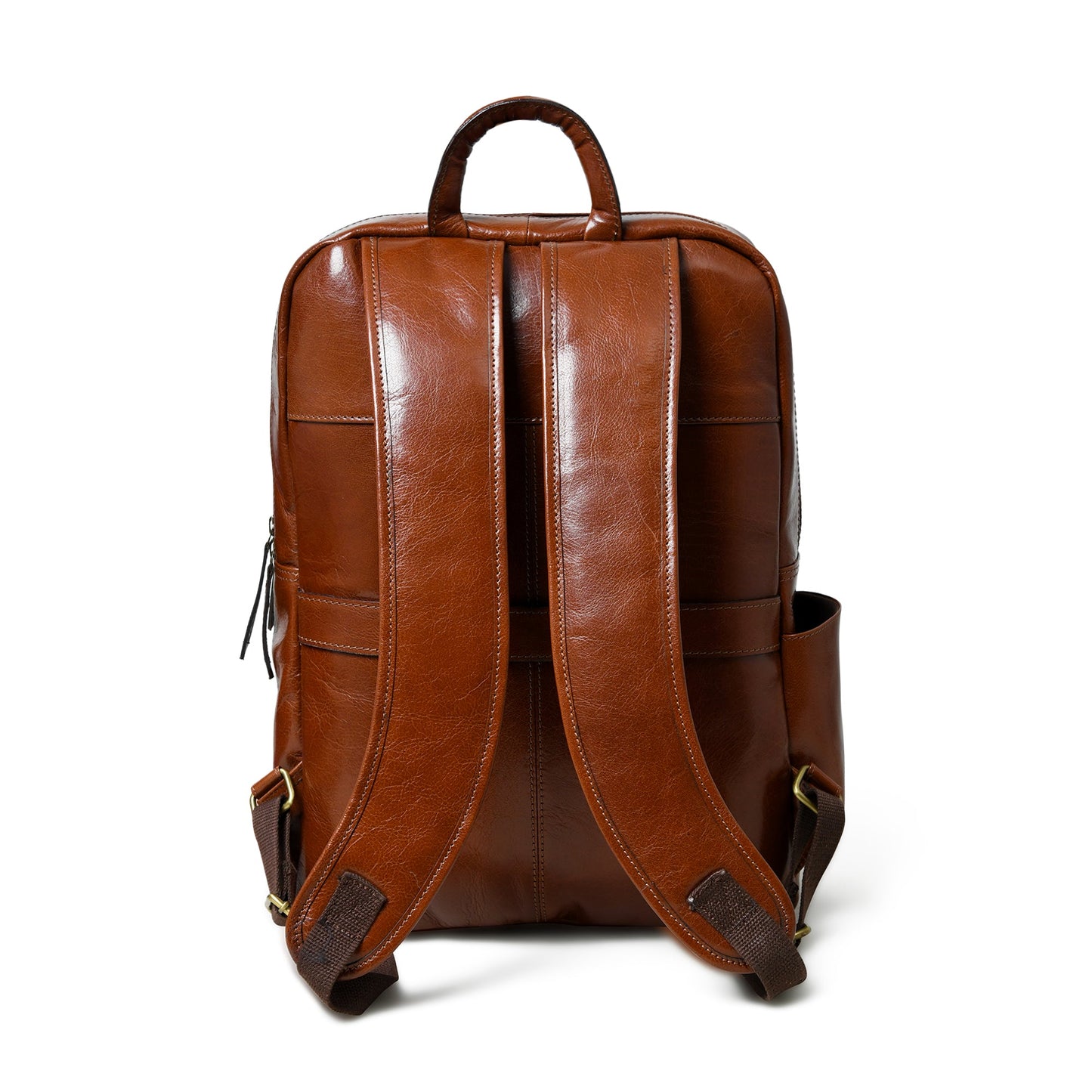 Italian Leather Backpack, Tan