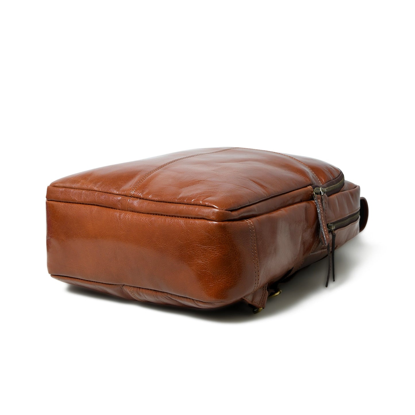 Italian Leather Backpack, Tan