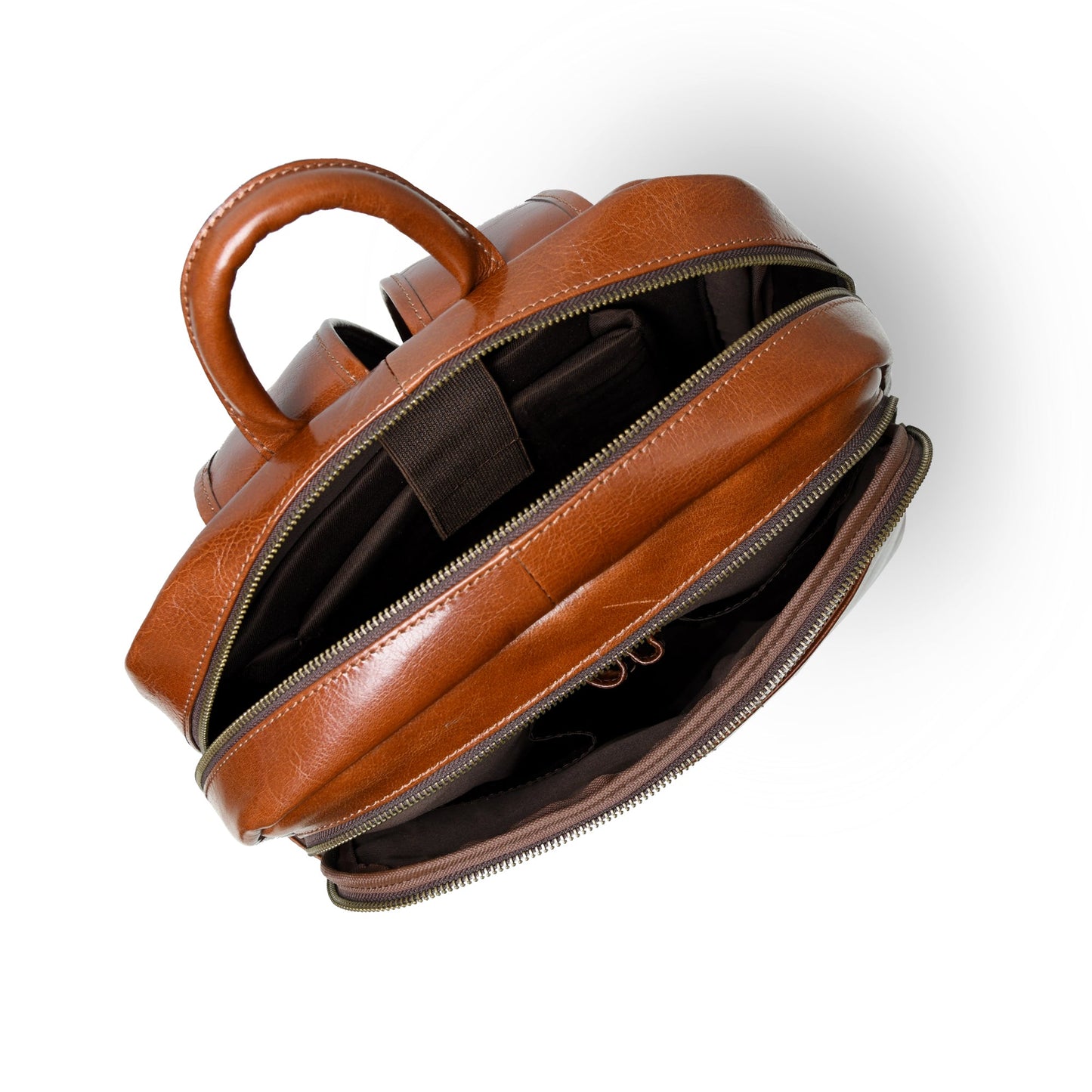 Italian Leather Backpack, Tan