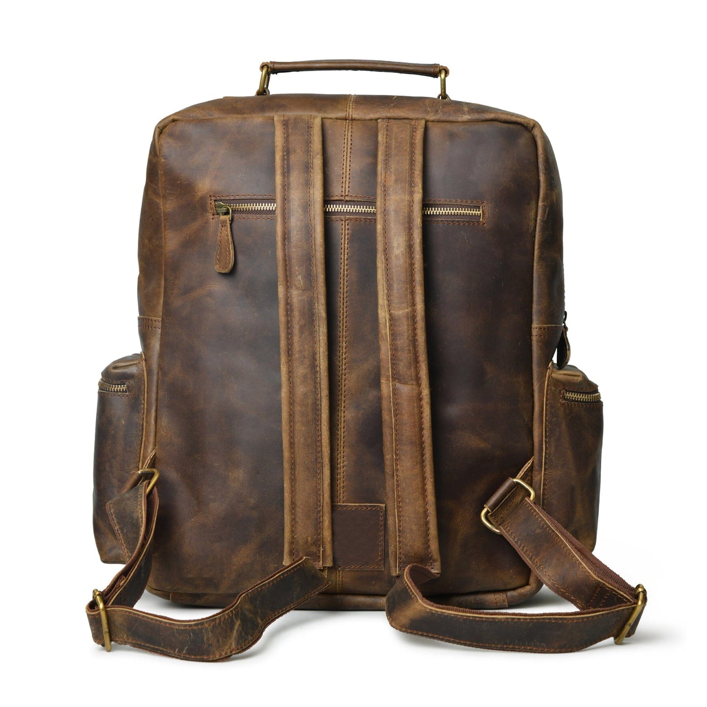 Handcrafted buffalo leather backpack
