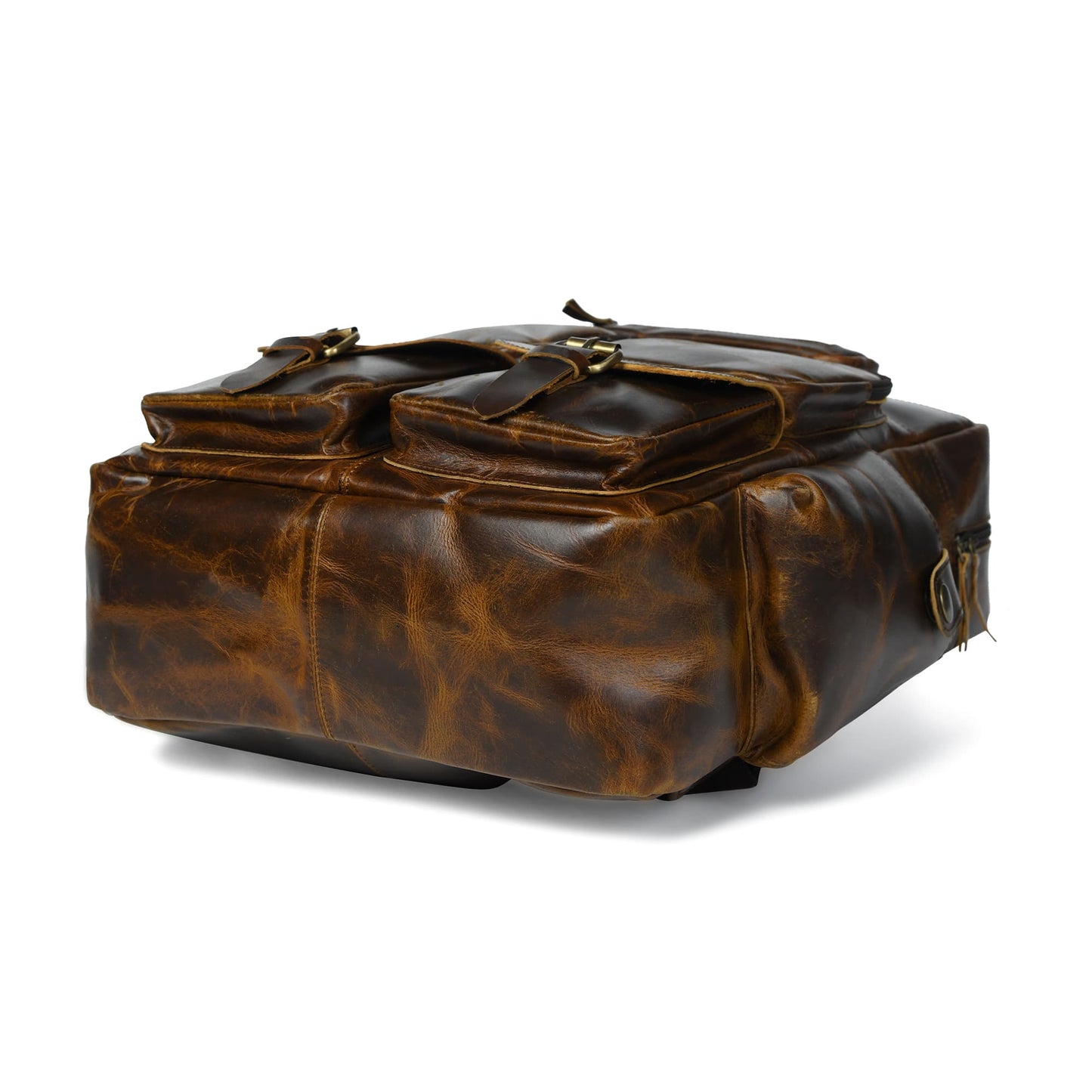 Olvri Prime Multi-Pocket Leather Backpack