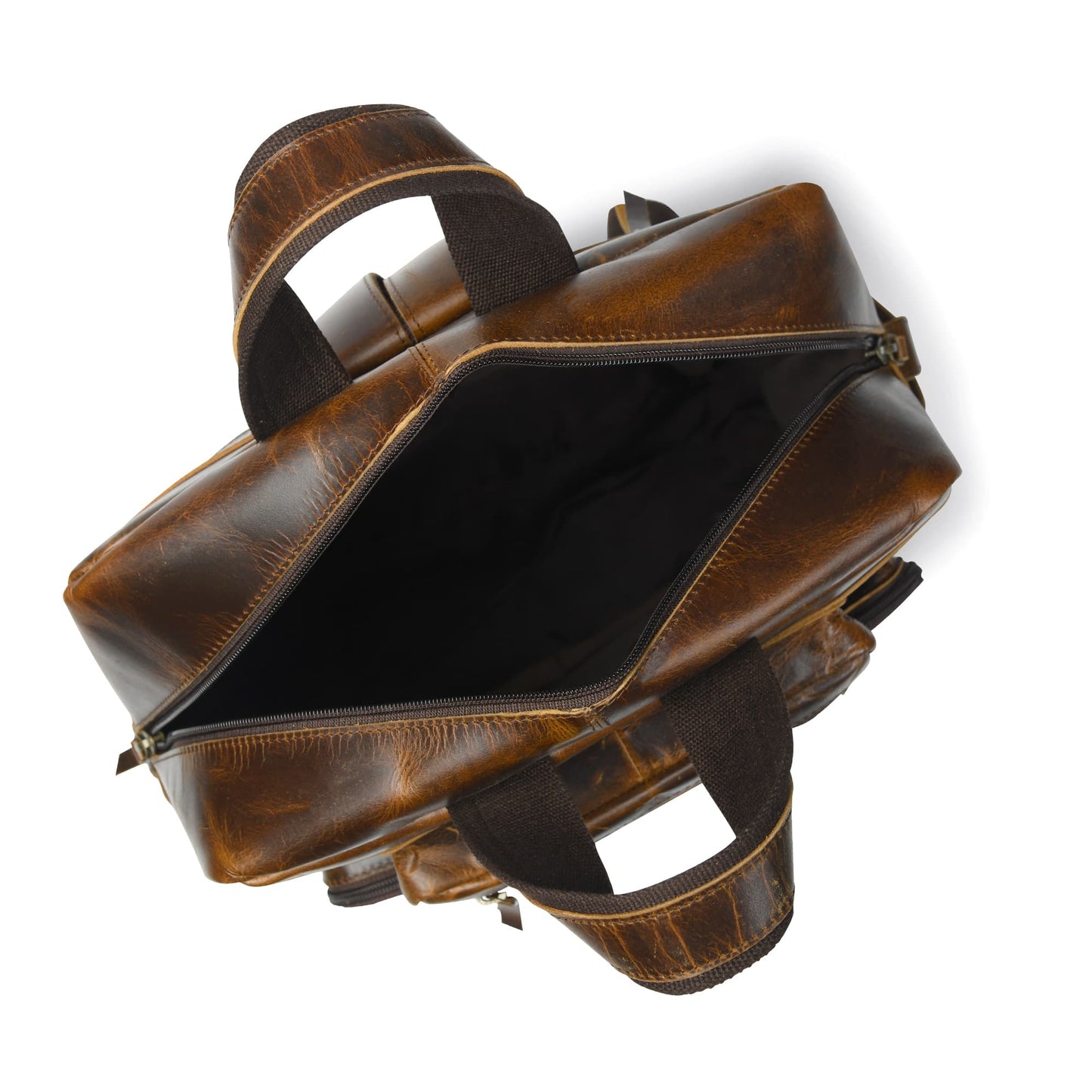 Olvri Prime Multi-Pocket Leather Backpack