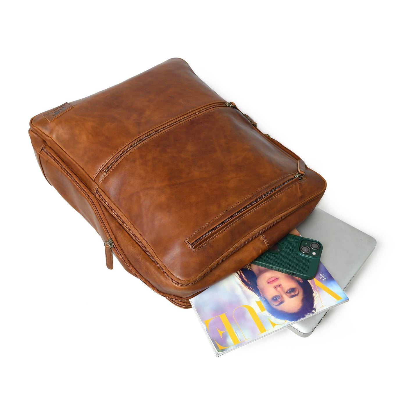 Grain Buffalo Leather Backpack