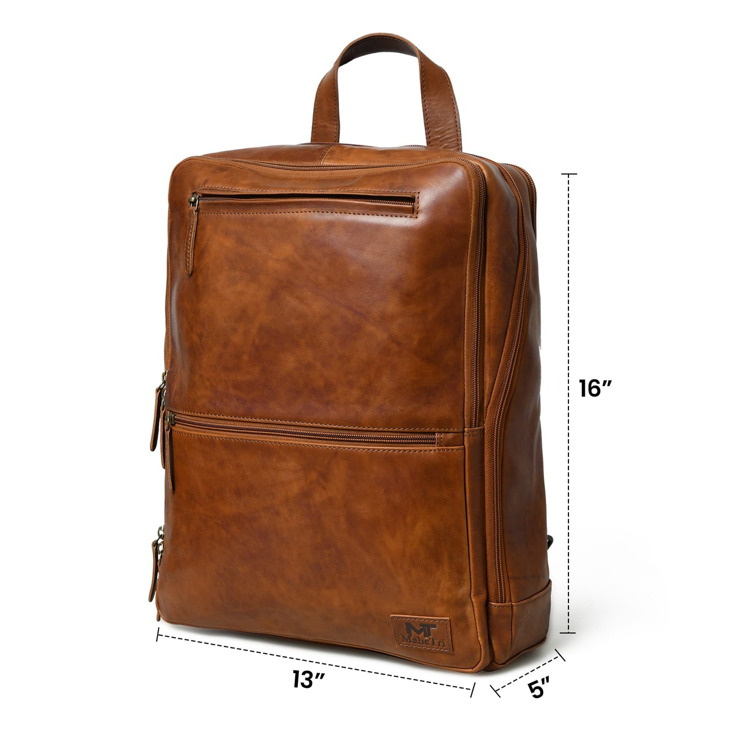 Grain Buffalo Leather Backpack
