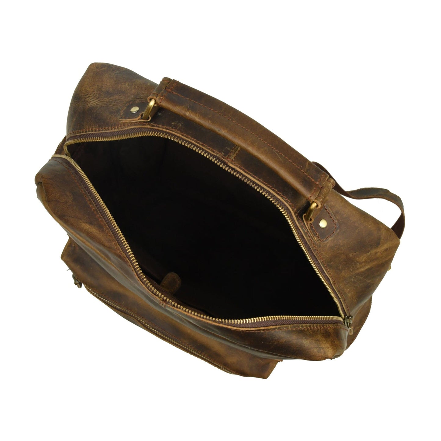 Handcrafted buffalo leather backpack