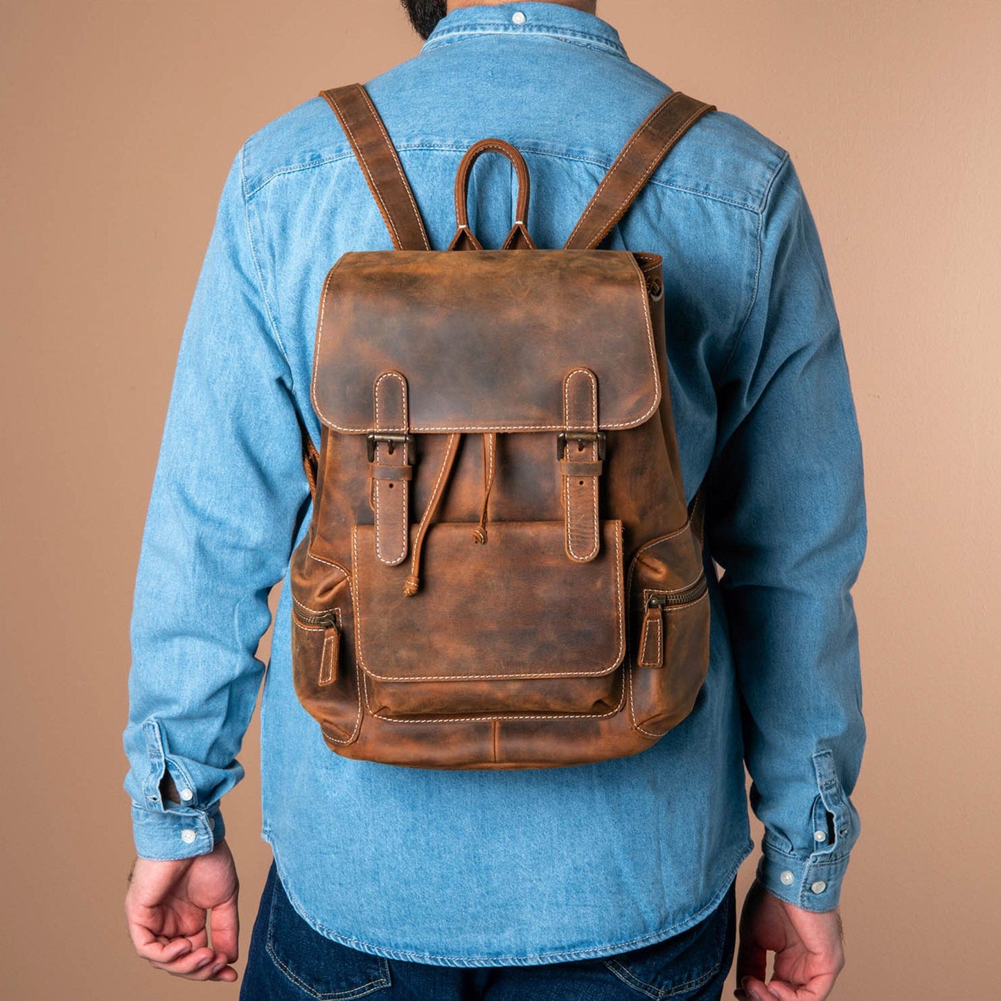 Retro-inspired backpack