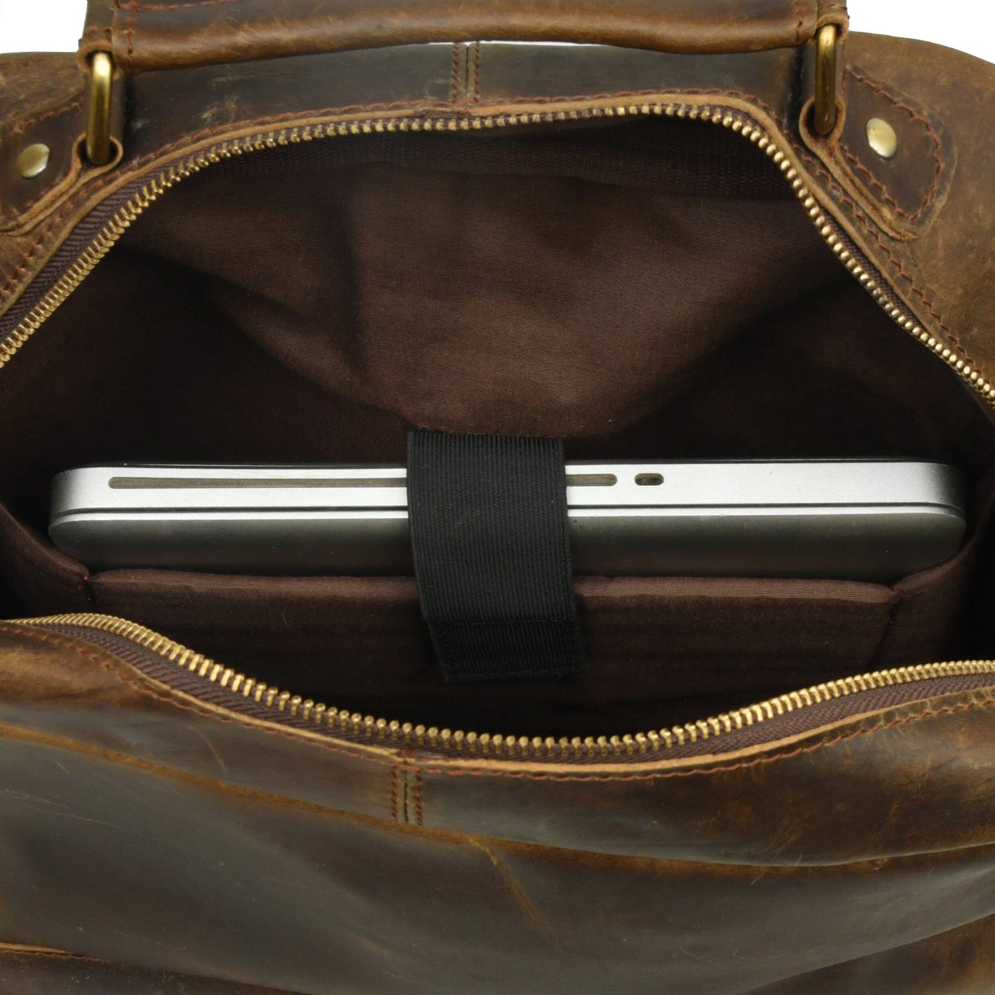 Handcrafted buffalo leather backpack