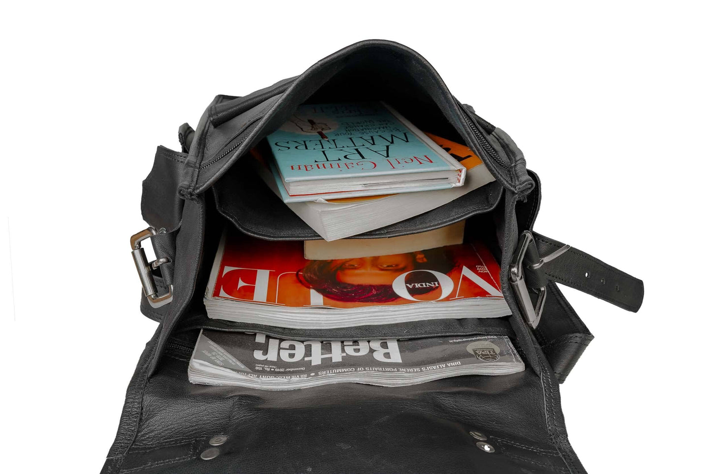 Olvri Convertible Goat Leather Backpack & Messenger