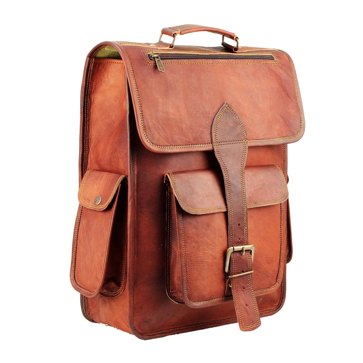 Hughes Rustic Goat Leather Backpack