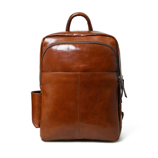 Italian Leather Backpack, Tan