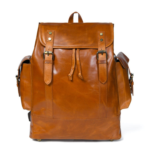 Earthen Leather Laptop Backpack
