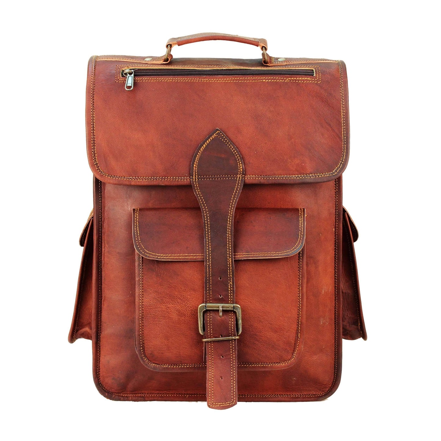 Hughes Rustic Goat Leather Backpack