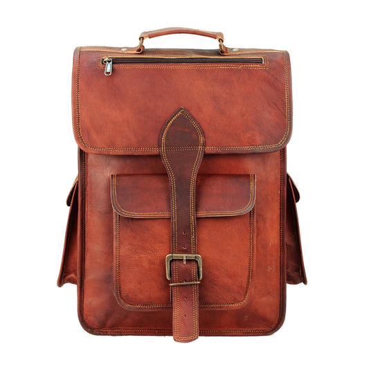 Hughes Rustic Goat Leather Backpack