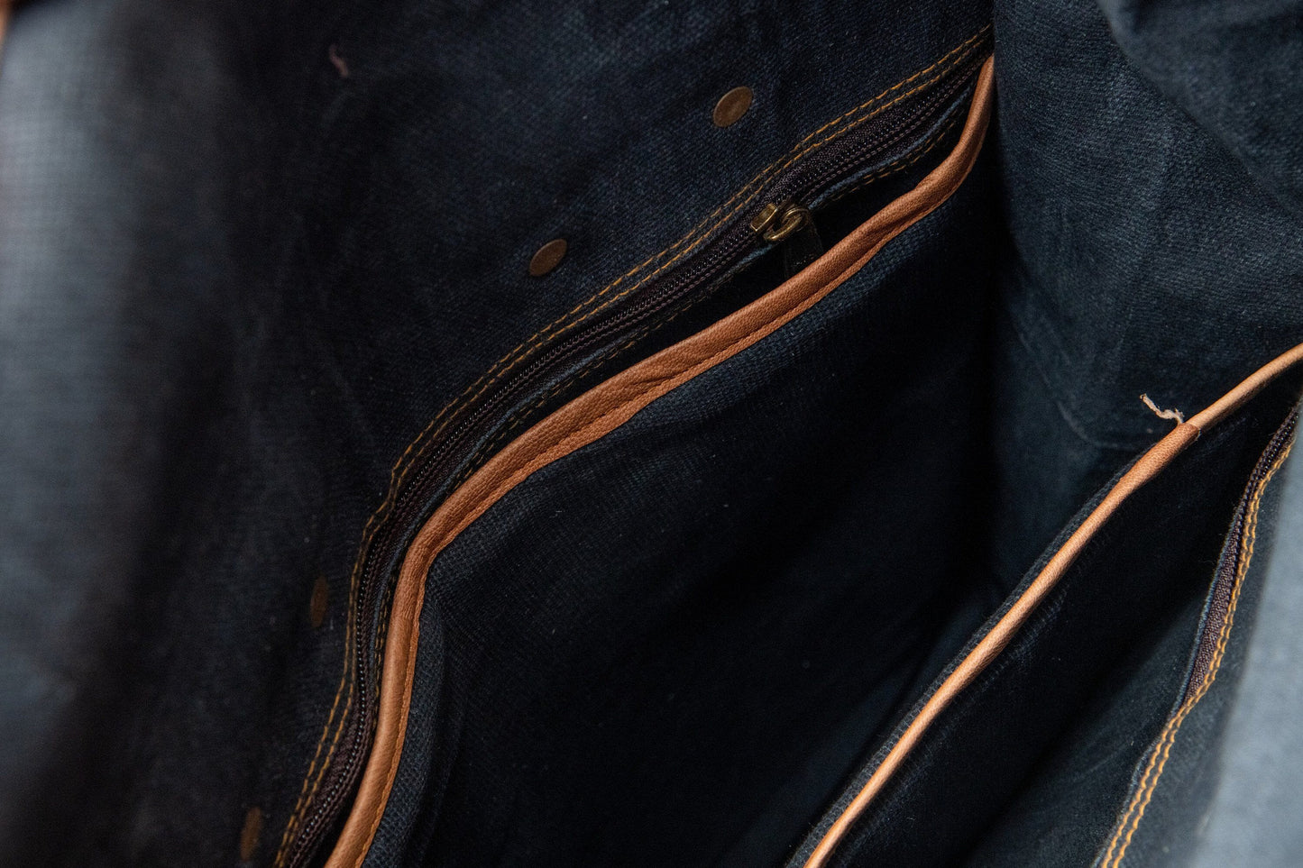 Roll-Top Goat Leather Backpack