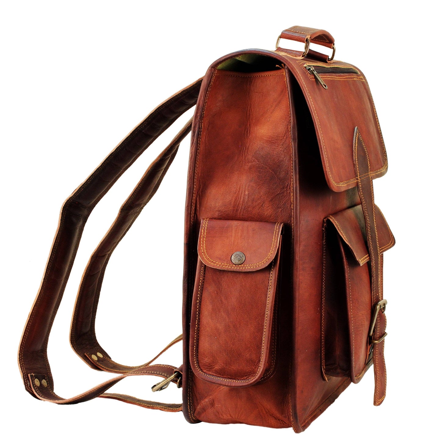 Hughes Rustic Goat Leather Backpack